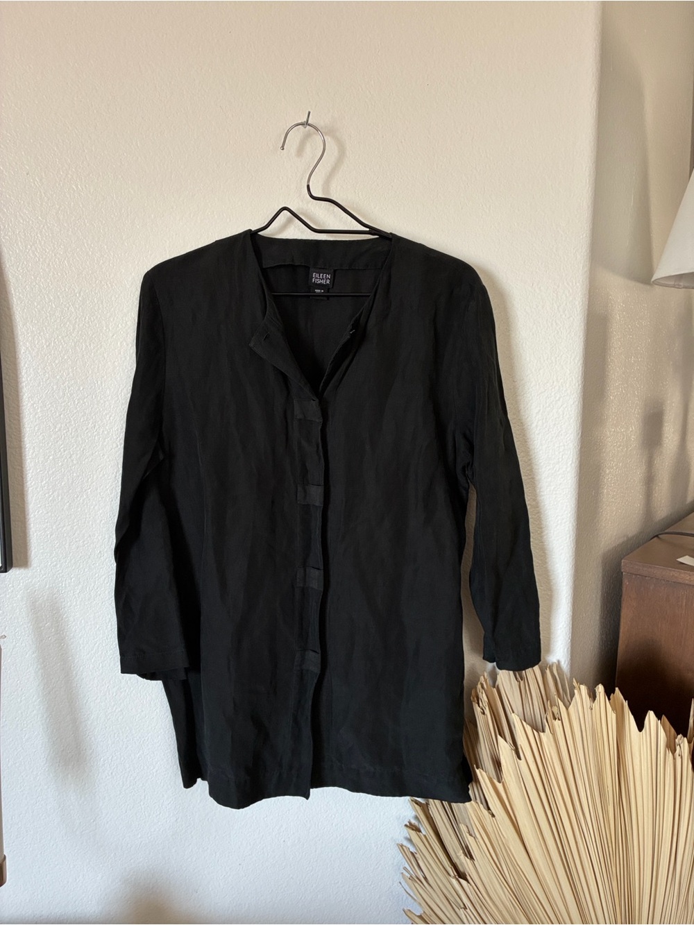 Eileen Fisher Relaxed mandarin collar shirt
